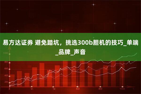 易方达证券 避免踏坑，挑选300b胆机的技巧_单端_品牌_声音