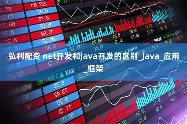 弘利配资 net开发和java开发的区别_Java_应用_框架
